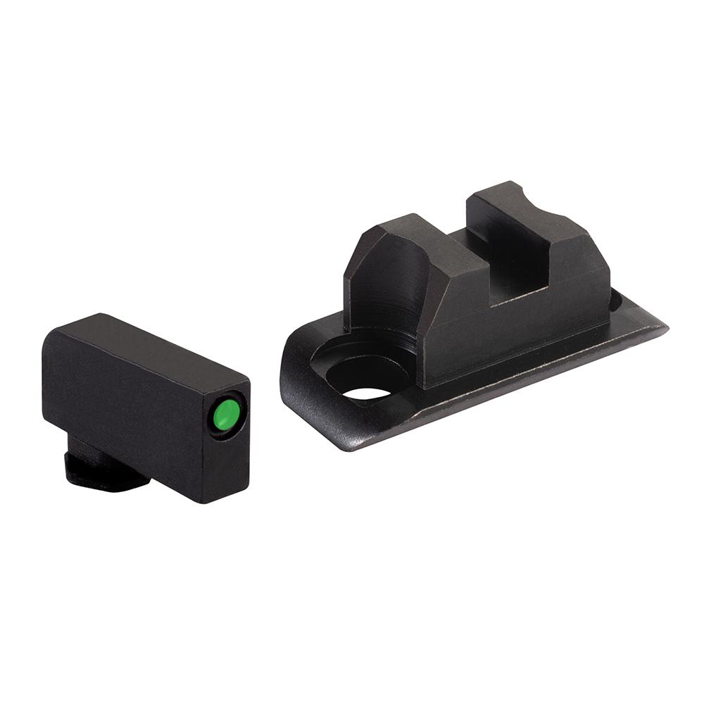 Ameriglo Optic Compatible Sight Set for Glock 43X/48 A-Cut Green with Black .240" Front