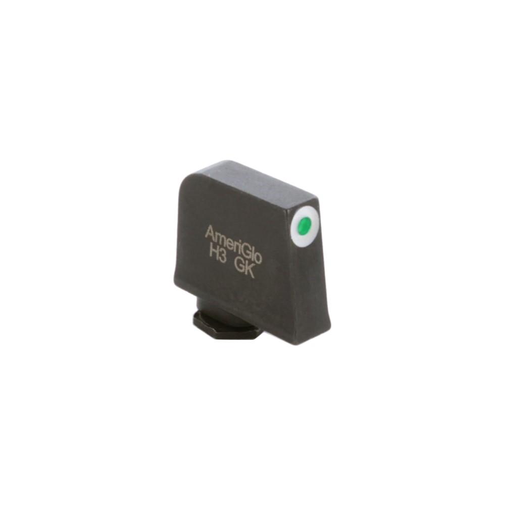 AmeriGlo Tritium Front Handgun Sight for Glock Green with White Front