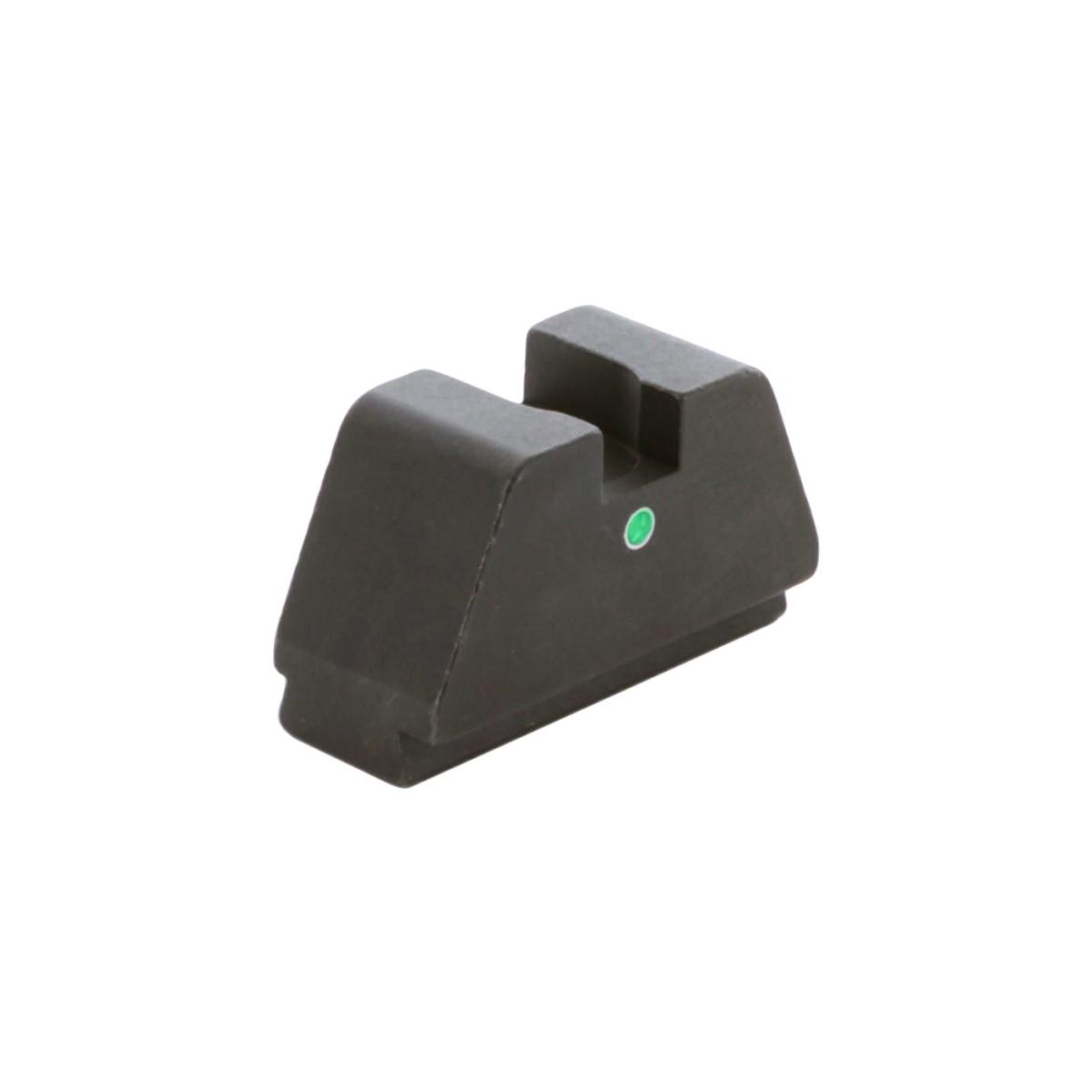 AmeriGlo Green Tritium Single Dot Rear Sight .451in H .165in Sq Notch Glock