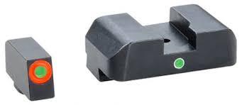 AmeriGlo Green Tritium Outline Orange/Green Single Dot forGlock 29-30-31-32-36-40-41