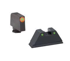 AmeriGlo Green Tritium Round Outline Orange .315/black .394 for Glock TallSuppressor