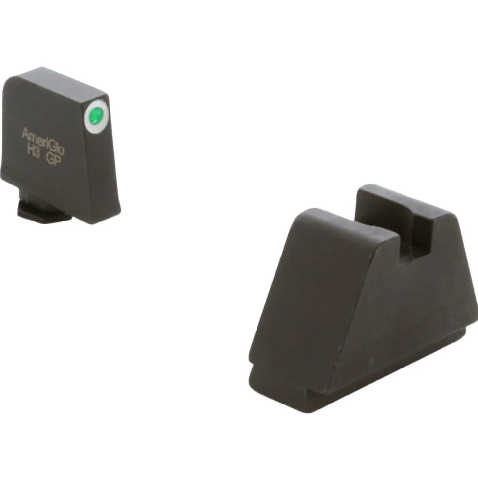 AmeriGlo 4XL Tritium Night Sight Set for Glock Green with White Front Black Rear