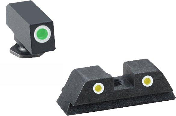 AmeriGlo Classic Tritium NIght Sight Set 3-Dot for Gen5 Glock 17 19 19x 26 34