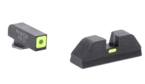 AmeriGlo Green Tritium LimeGreenLumi Outline Square (non trit) REAR for Glock Gen 5