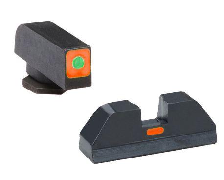 AmeriGlo Green Tritium Outline Orange Square (non trit) REAR for Glock Gen 1-4