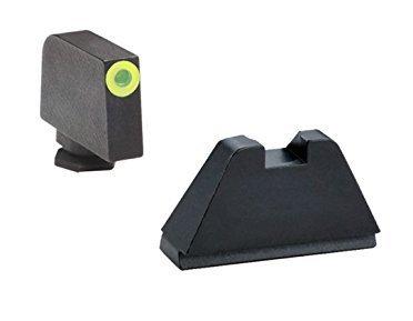 AmeriGlo Tritium Tall Sights for all Glock Models except 42 43 -Green Tritium Lime Green