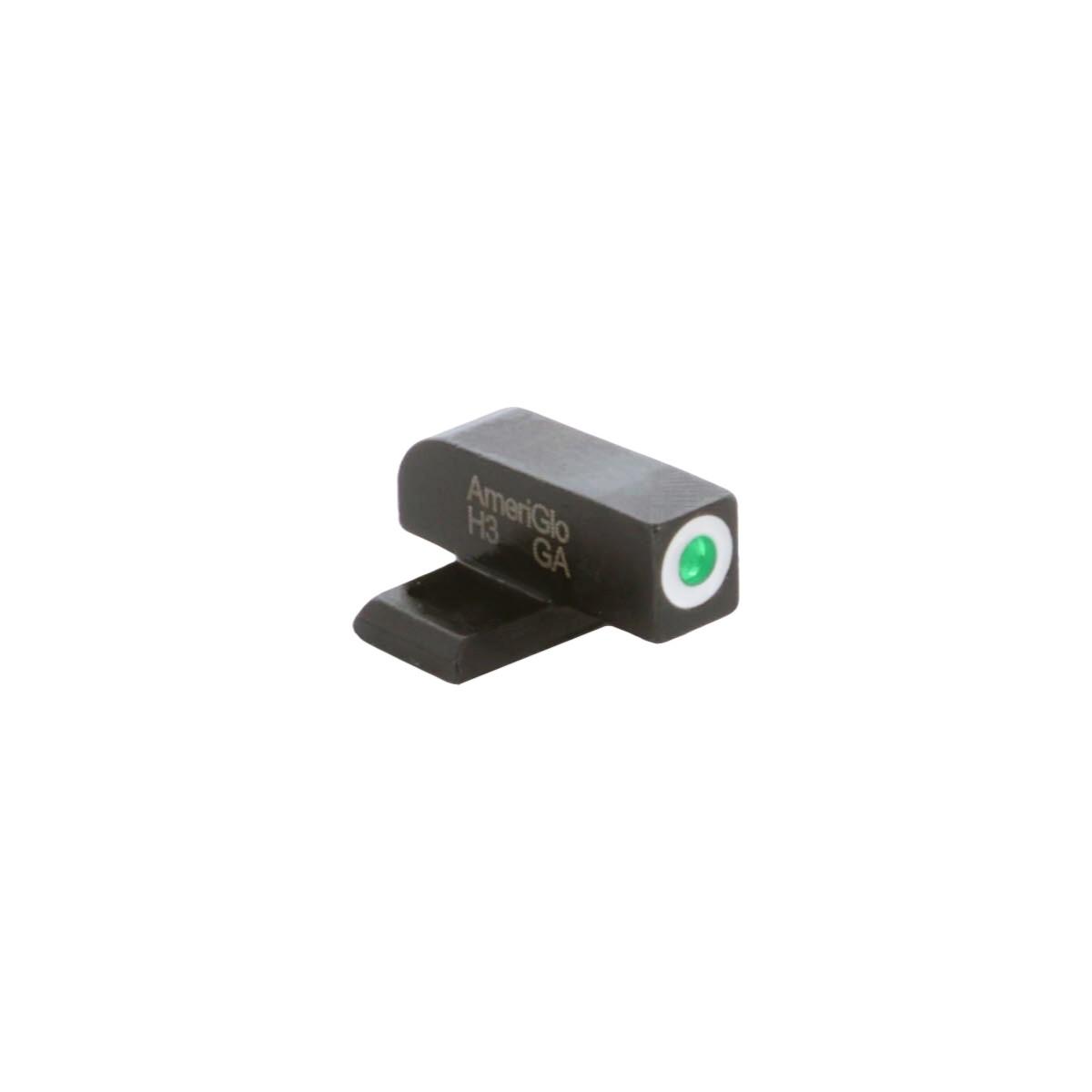 AmeriGlo Green Tritium White Outline Front Sight .220in H .140in W Hellcat
