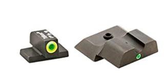 AmeriGlo Green Tritium Lime Green Lumi Outline/Green Single Dot for S&W M&P Shield