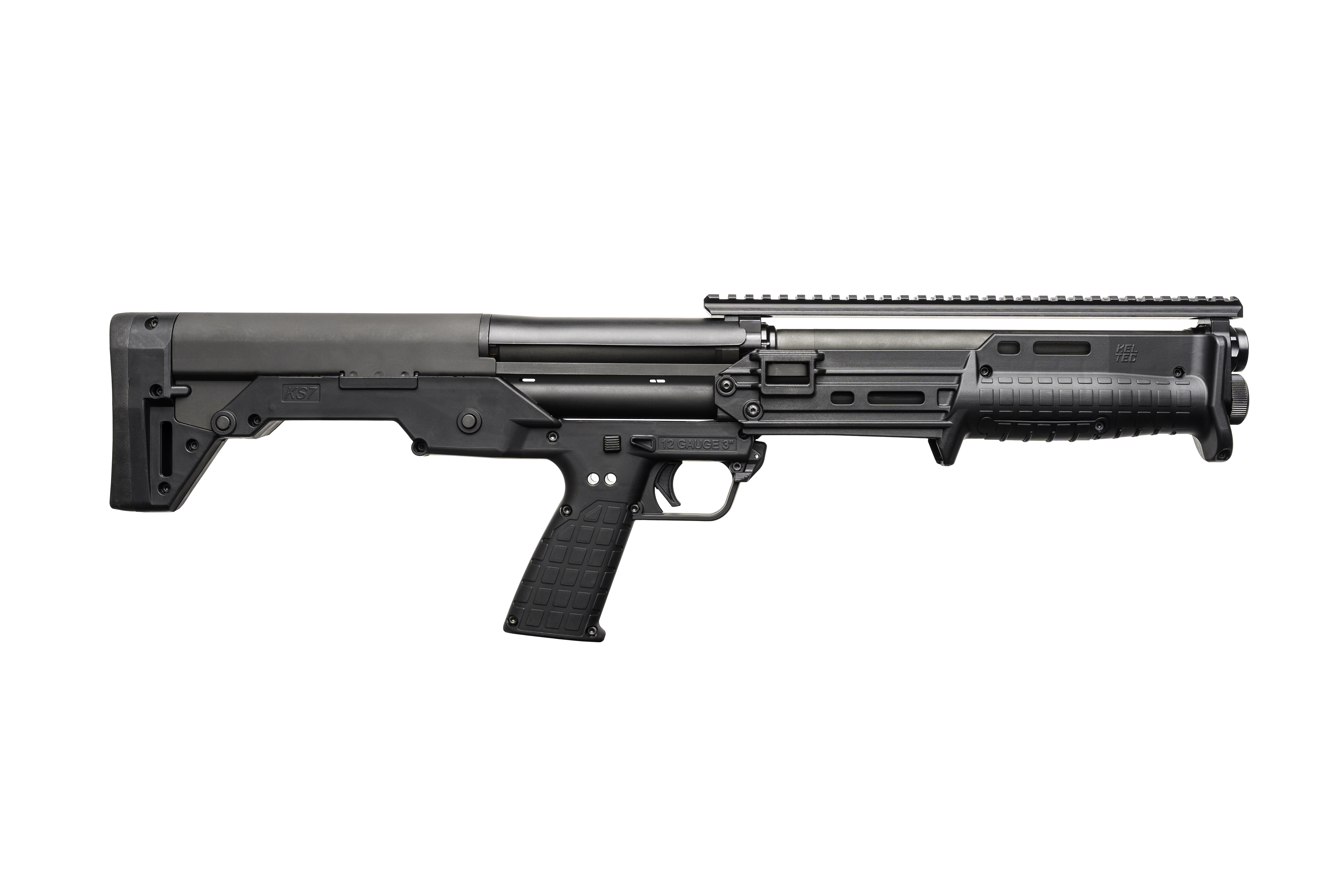 Keltec Kel-Tech KS7 Gen 2 Pump Shotgun 12ga 3" Chamber 7rd Capacity 18.5" Barrel Black