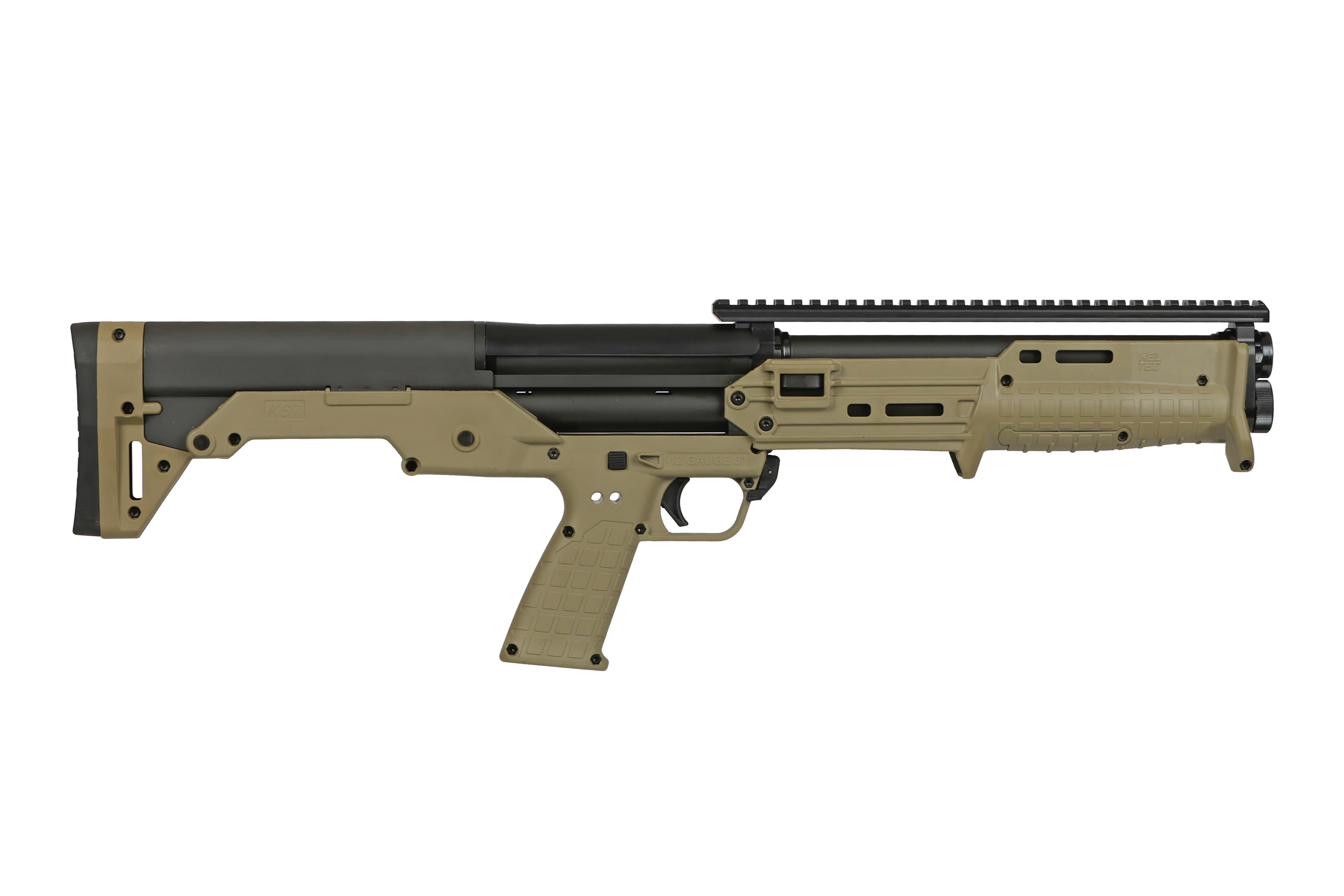 Keltec Kel-Tech KS7 Gen 2 Pump Shotgun 12ga 3" Chamber 7rd Capacity 18.5" Barrel Green