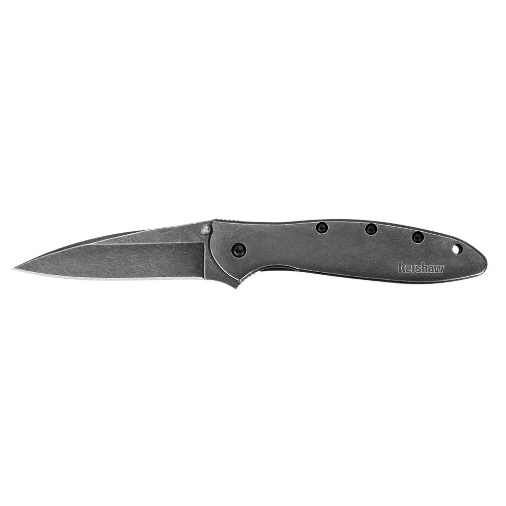 Kershaw Knives Kershaw Leek Folding Knife 3" Drop Point Blade Black