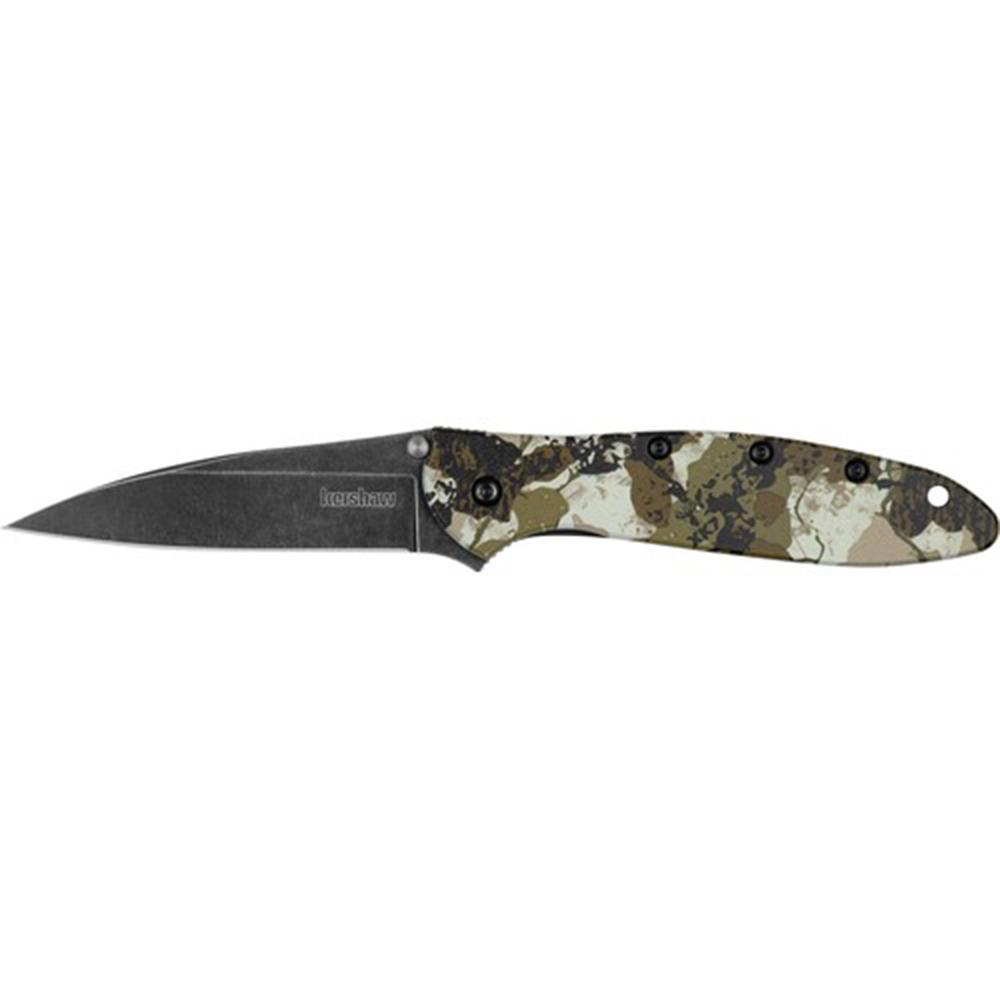 Kershaw Knives Kershaw Leek Folding Knife 3" Drop Point Blade Kings Camo