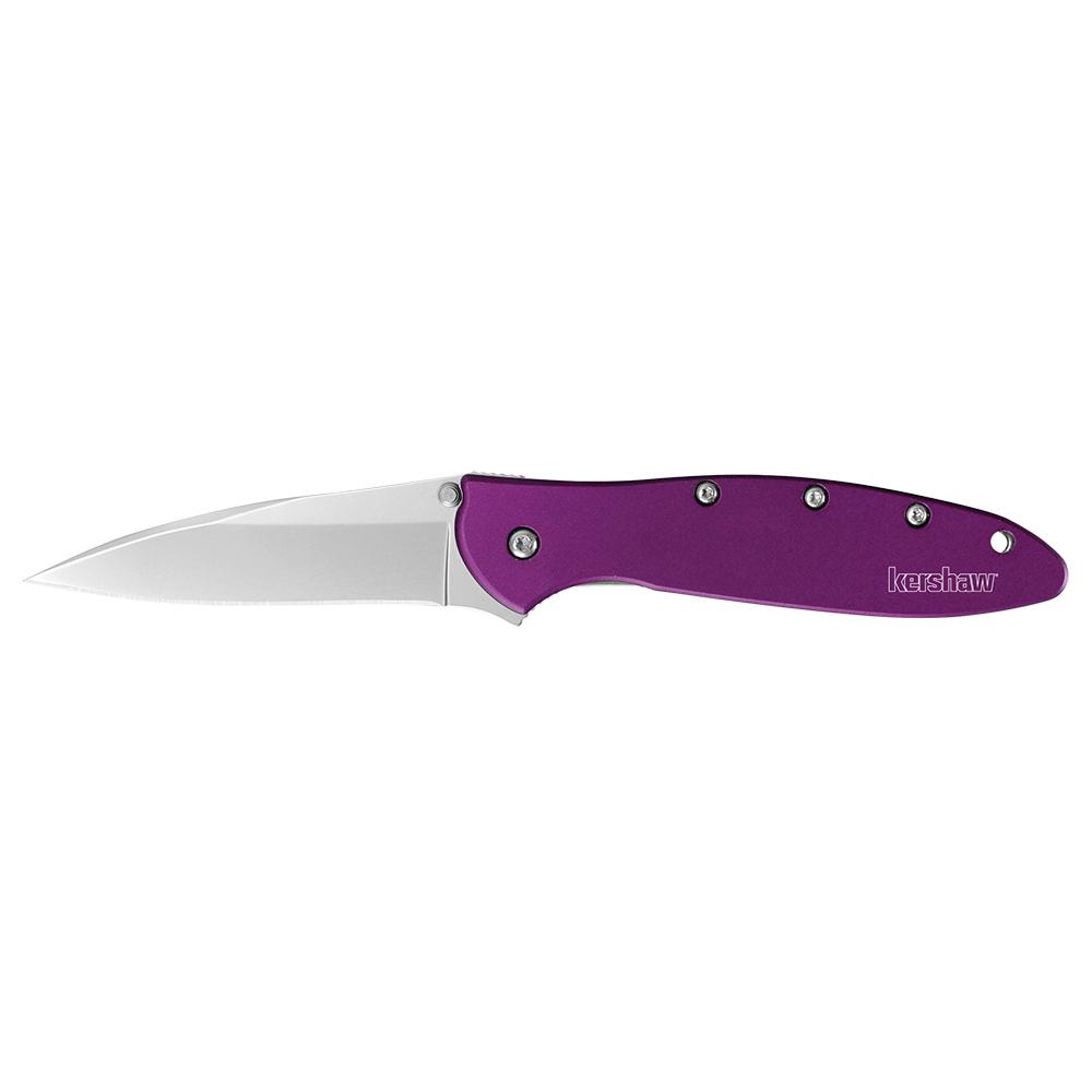 Kershaw Knives Kershaw Purple Leek Assisted Opening Knife (3" Stonewash)