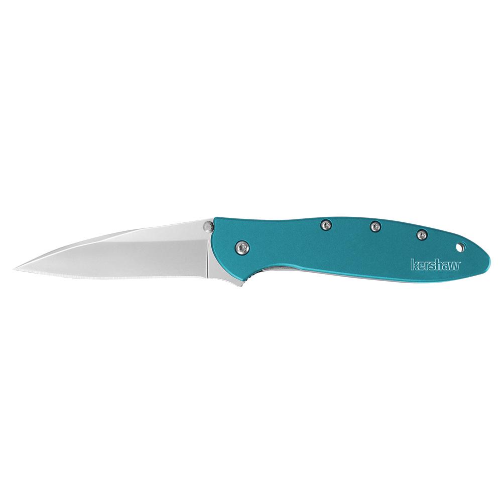 Kershaw Knives Kershaw Teal Leek Assisted Opening Knife (3" Stonewash)