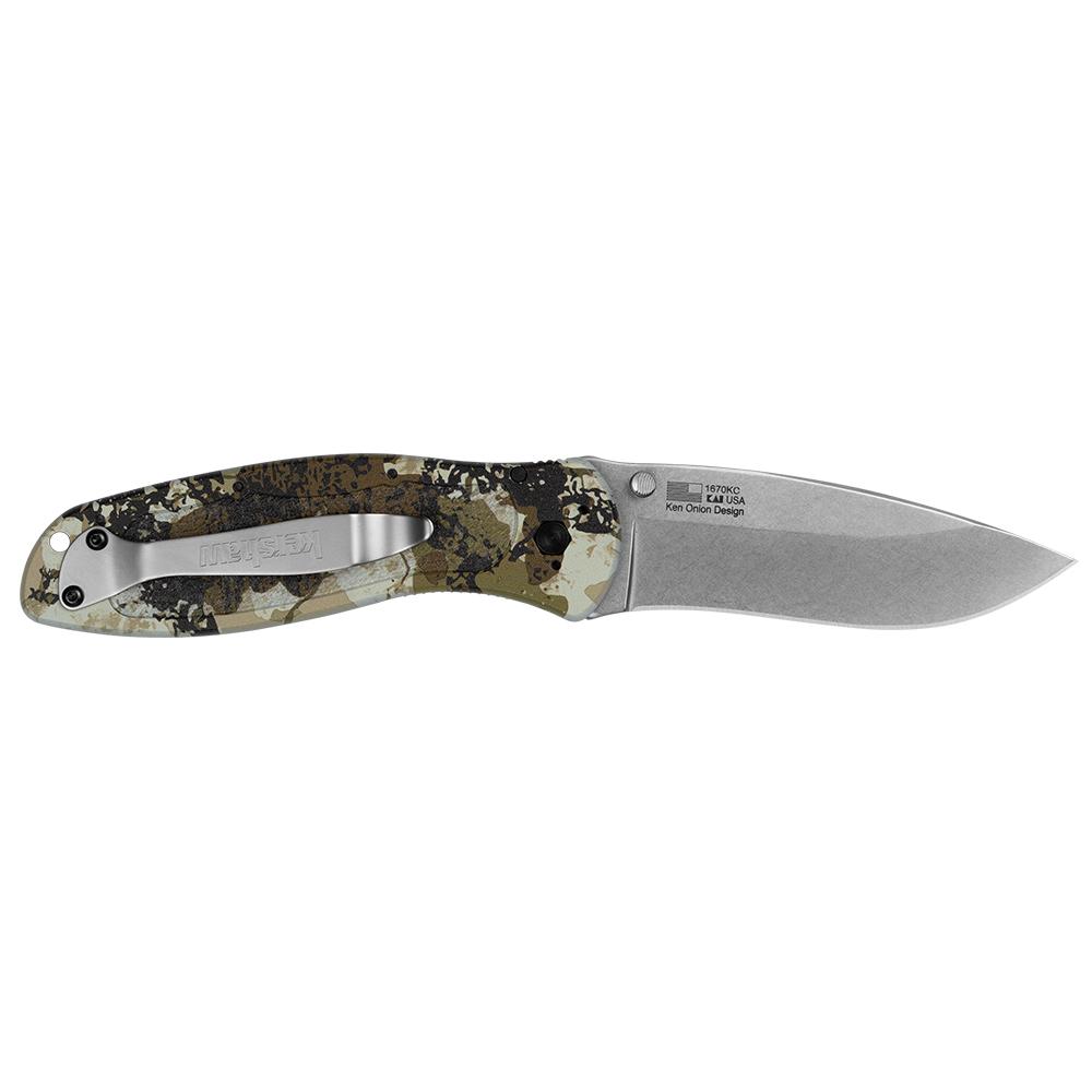 Kershaw Blur Folding Knife 3-2/5" Drop Point Blade King's Camo Kershaw Blur Folding Knife 3-2/5" Drop Point Blade King's Camo