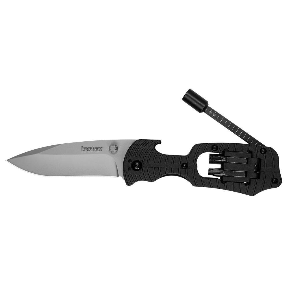 Kershaw Knives Kershaw Select Fire Liner Lock Knife Multi-Tool GFN (3.375" Bead Blast)