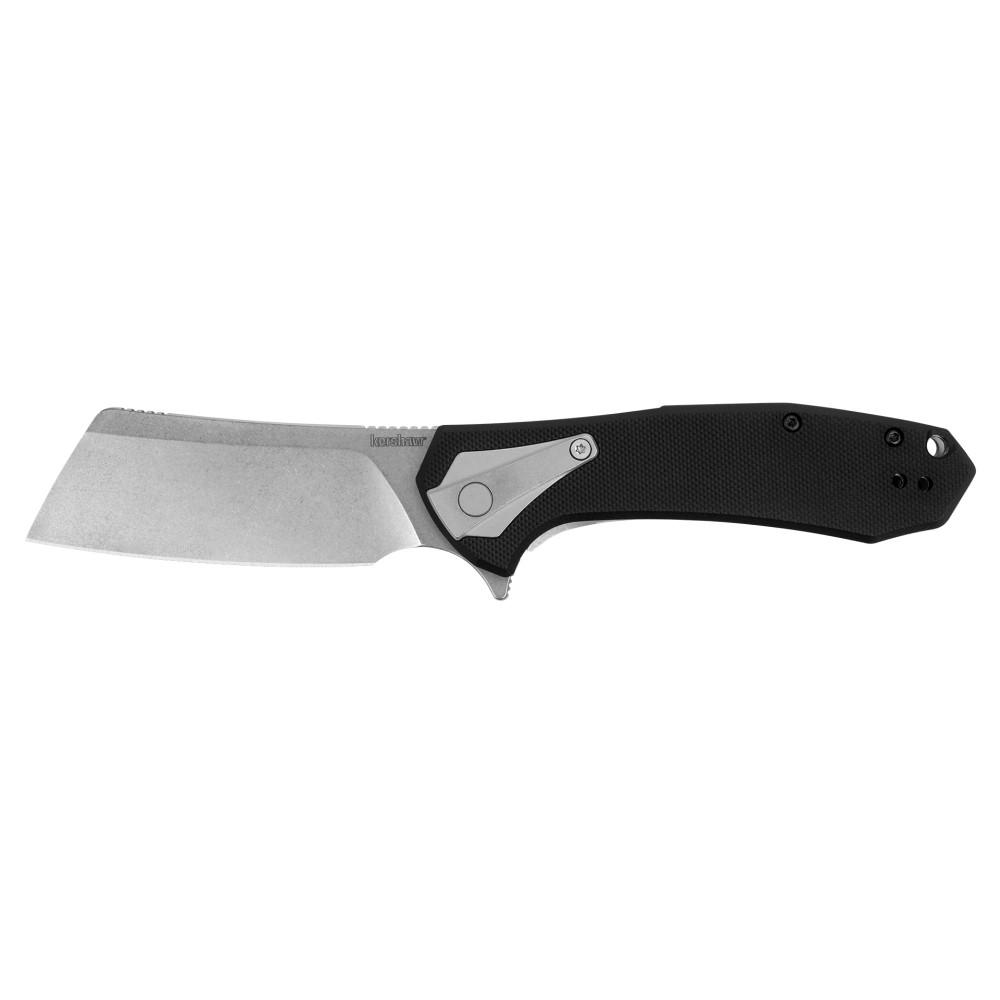 Kershaw Knives Kershaw Bracket Cleaver Assisted Frame Lock Knife Black G-10 (3.4" SW)