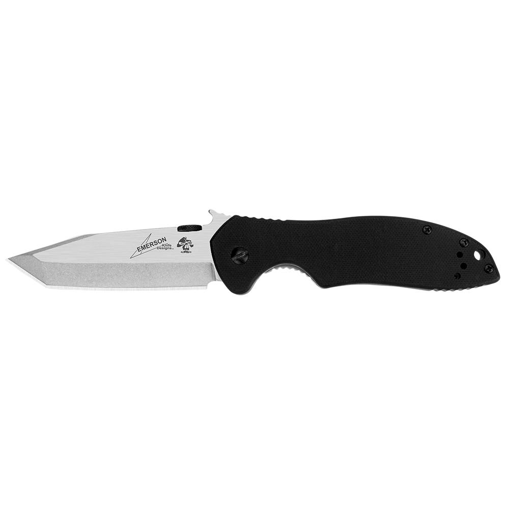 Kershaw Knives Kershaw Emerson CQC-7K Tanto Knife Black G-10 (3.25" Stonewash)