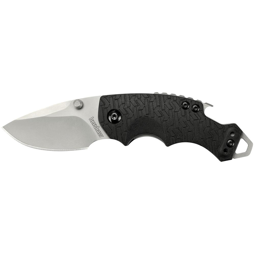 Kershaw Knives Kershaw Shuffle Folding Steel Knife 2-1/4" Drop Point Blade Black Handle