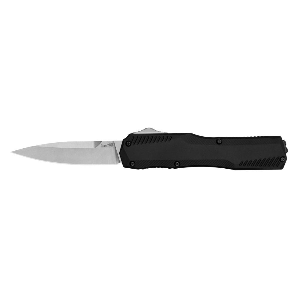 Kershaw Knives Kershaw Livewire OTF Automatic Knife 3-3/10" Drop Point Blade Black