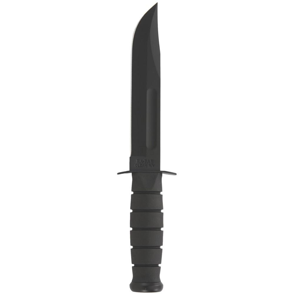 Ka-Bar Knives Inc. Ka-Bar Fixed Knife 7" Clip Point Blade Black with Sheath