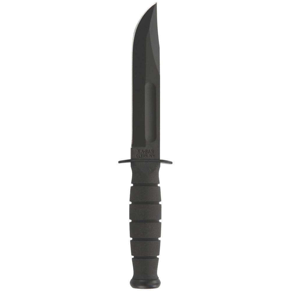 Ka-Bar Knives Inc. Ka-Bar Short Ka-Bar Fixed Knife 5-1/4" Clip Point Blade Black
