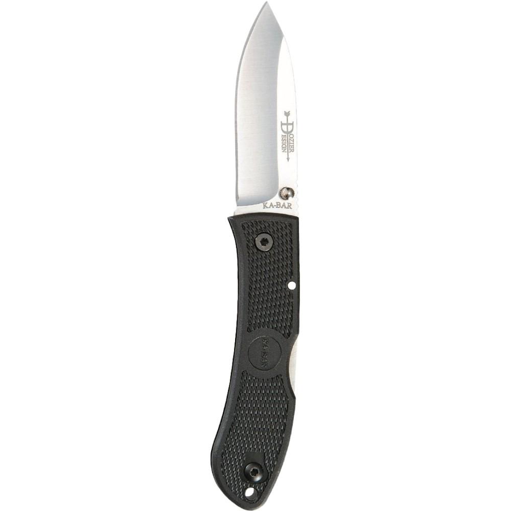 Ka-Bar Knives Inc. Ka-Bar Dozier Hunter Folding Knife 3" Drop Point Blade Black