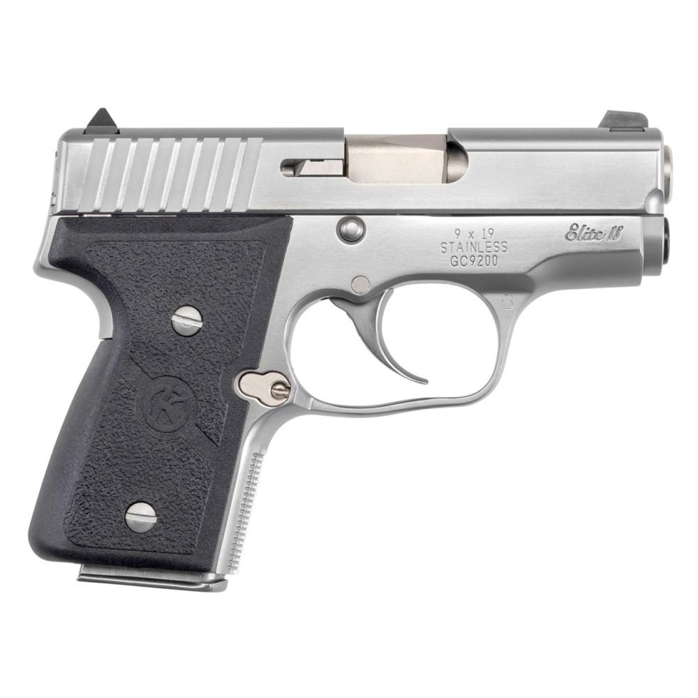Kahr Arms Kahr MK9 Handgun 9mm Luger 6&7rd Magazines (2) 3" Barrel Silver with Black Grips CA