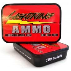 Lightning Ammo Lightning Rifle Bullets .22 Cal .224" 55 gr FMJ-BT w/c 100/ct Tin