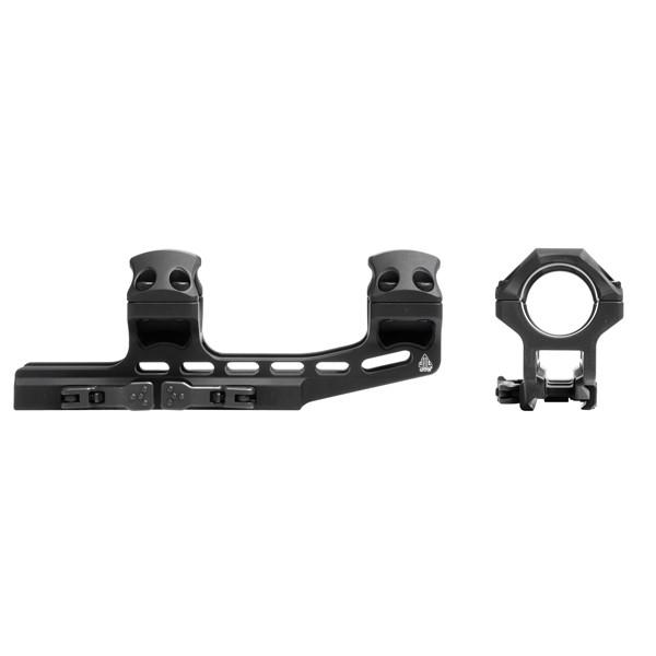 Leapers Inc. Leapers 1-Piece UTG ACCU-SYNC QR Cantilever Mount 1" High w 50mm Offset - Matte Black