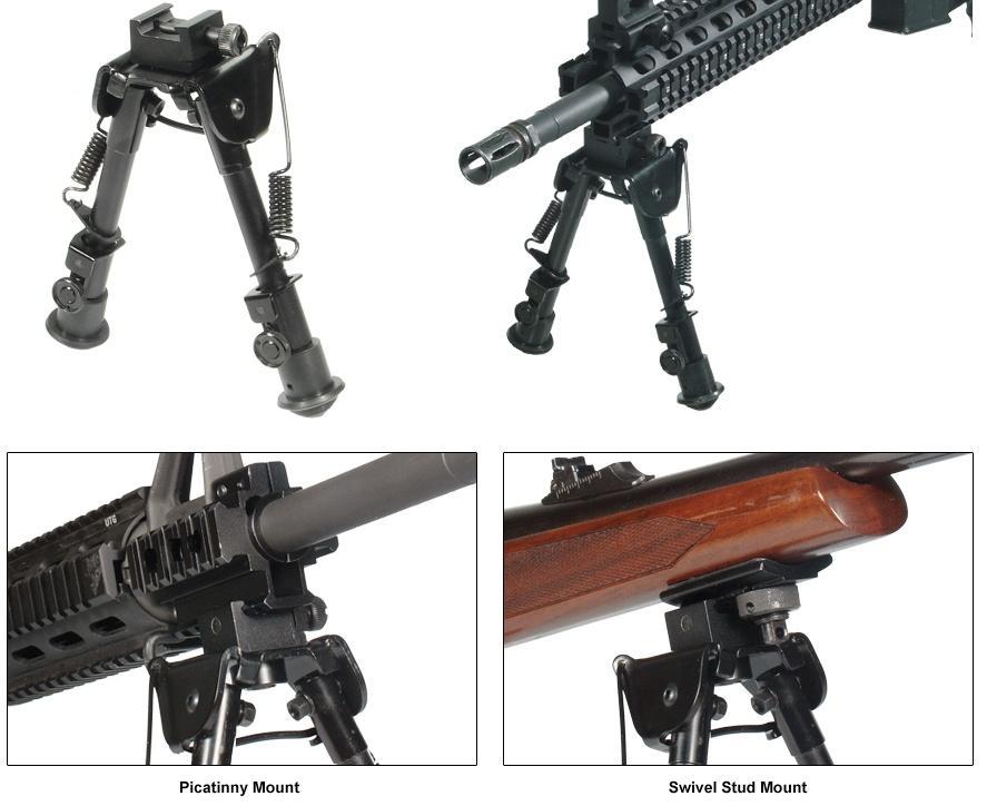 Leapers Inc. Leapers Tactical Op Bipod Swat/Combat Profile Adjustable Height - 6-8"