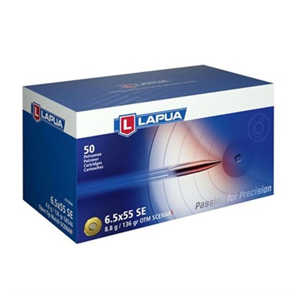 Lapua Ammunition Lapua Rifle Ammo 6.5x55 Swede136 gr Scenar-L OTM Box/50