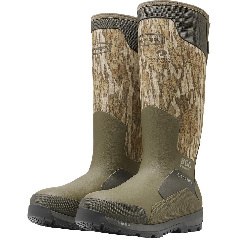 Lacrosse Footwear Inc. Lacrosse Alphaburly Aero 17" Mens Hunting Boots 800G Mossy Oak Bottomland 11