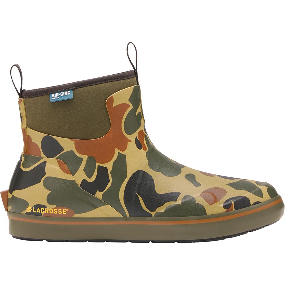 Lacrosse Footwear Inc. Lacrosse Alpha Deck Boot 6' Hardwoods Duck Camo Men's Size 12M