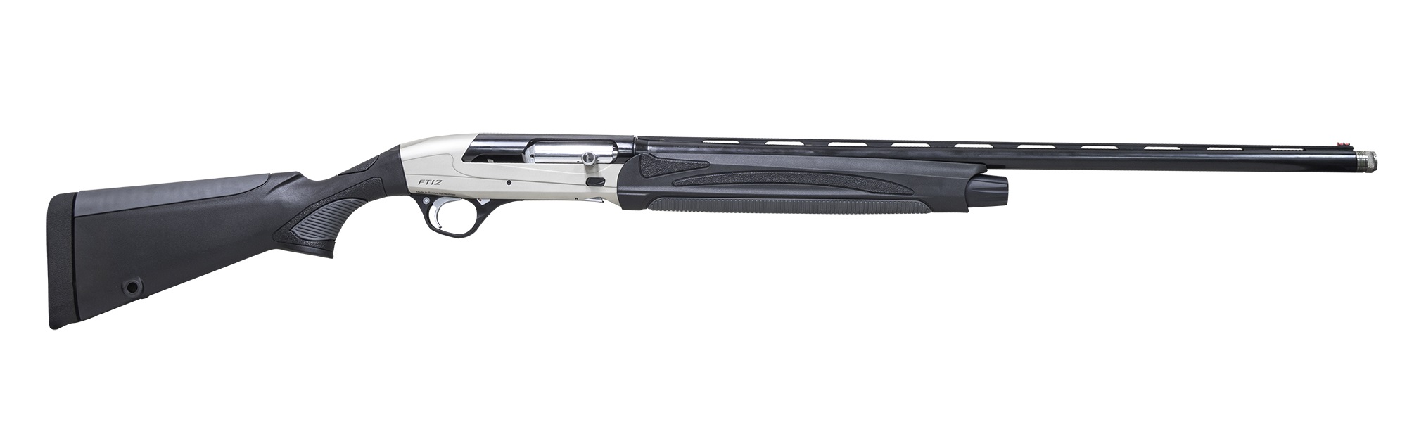 Pointer FT12 Shotgun 12ga 3" Chamber 5rd Capacity 28" Barrel Black/Sliver