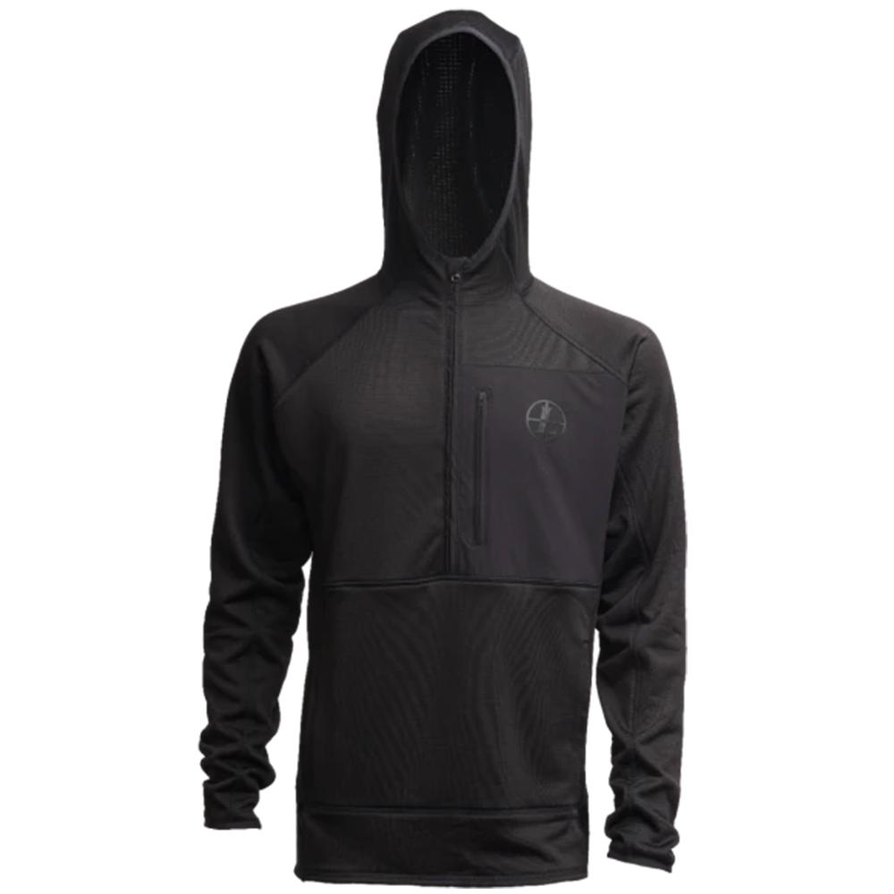 Leupold & Stevens Inc. Leupold Velum Half Zip Hooded Fleece Sweatshirt Charcoal XL