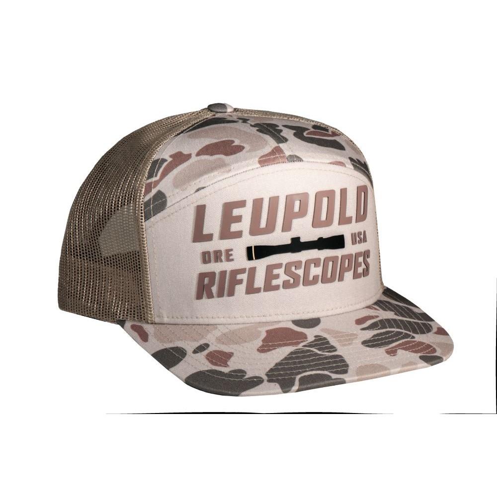 Leupold & Stevens Inc. Leupold Riflescopes 7 Panel Trucker Light Tan/Harvest Duck Camo