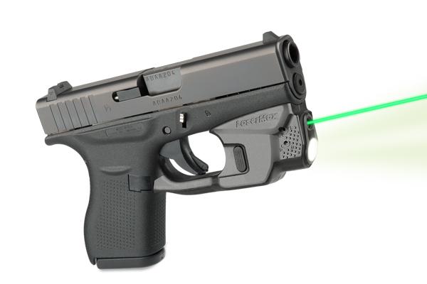 Laser Max Inc. LaserMax CenterFire Light & Laser w/GripSense for Glock 42/43 - Green