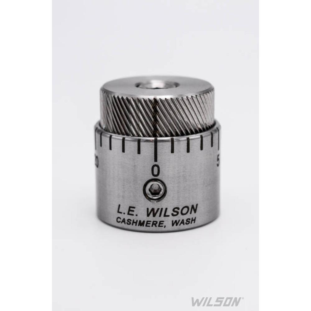 L.E. Wilson Wilson Stainless Steel Micro-Adjustable Bullet Seater Cap for Standard Inline Seater Die