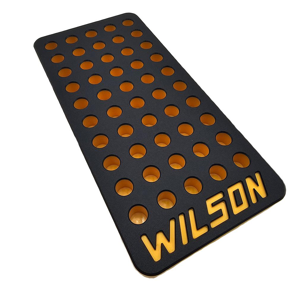 L.E. Wilson L.E.. Reloading Tray .473" 50 Hole Black/Yellow