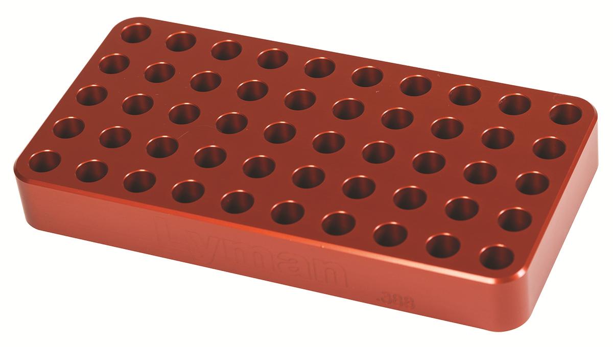 Lyman Anodized Aluminum Loading Block .388 Hole Size for Small Rifles