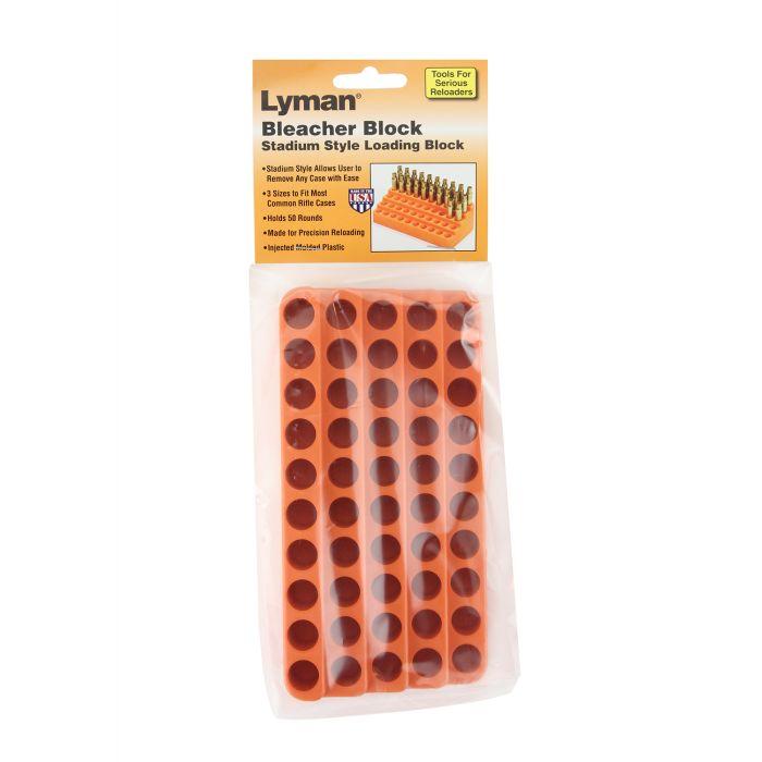 Lyman Bleacher Loading Block for Rifle .485 Hole Size - 50/rds Lyman Bleacher Loading Block for Rifle .485 Hole Size - 50/rds