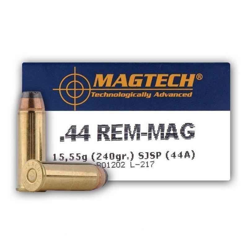 Magtech Ammunition CompanyInc Magtech Handgun Ammunition .44 Magazine 240 gr JSP 1180 fps 50/ct