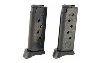 Ruger Handgun Magazine for LCP Black .380 Auto 6/rd 2/Pack