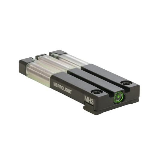 Meprolight Sights Meprolight Fiber-Tritium Bullseye Rear Sight for Glock MOS Green