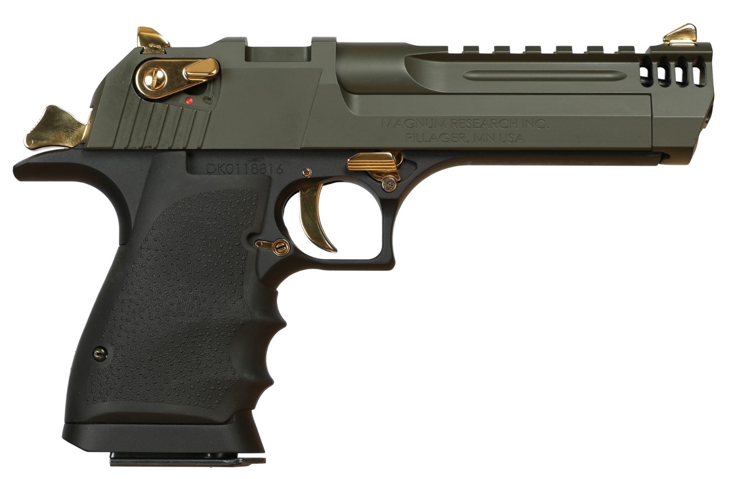 Magnum Research Magnum Desert Eagle L5 44MAG Green 5" # Semi-Auto Pistol