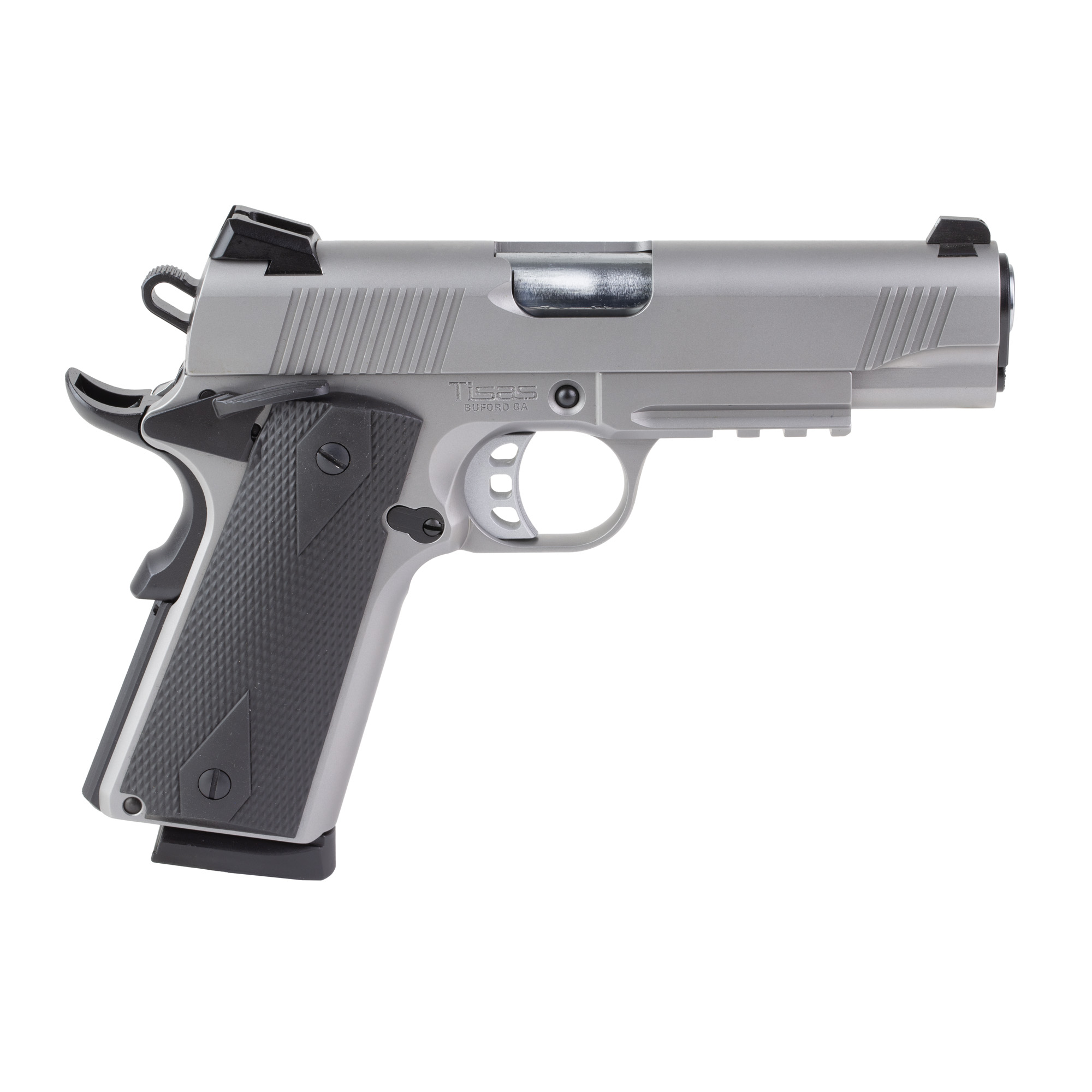 Tisas Arms Corp Tisas 1911 CARRY SS45R 45ACP 4.25' Stainless Steel 2-8rd