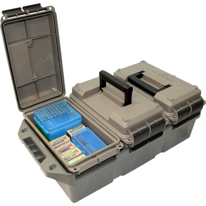Mtm Molded Products Company Mtm 3-Can Ammo Crate 50 Cal Dark Earth/army Green