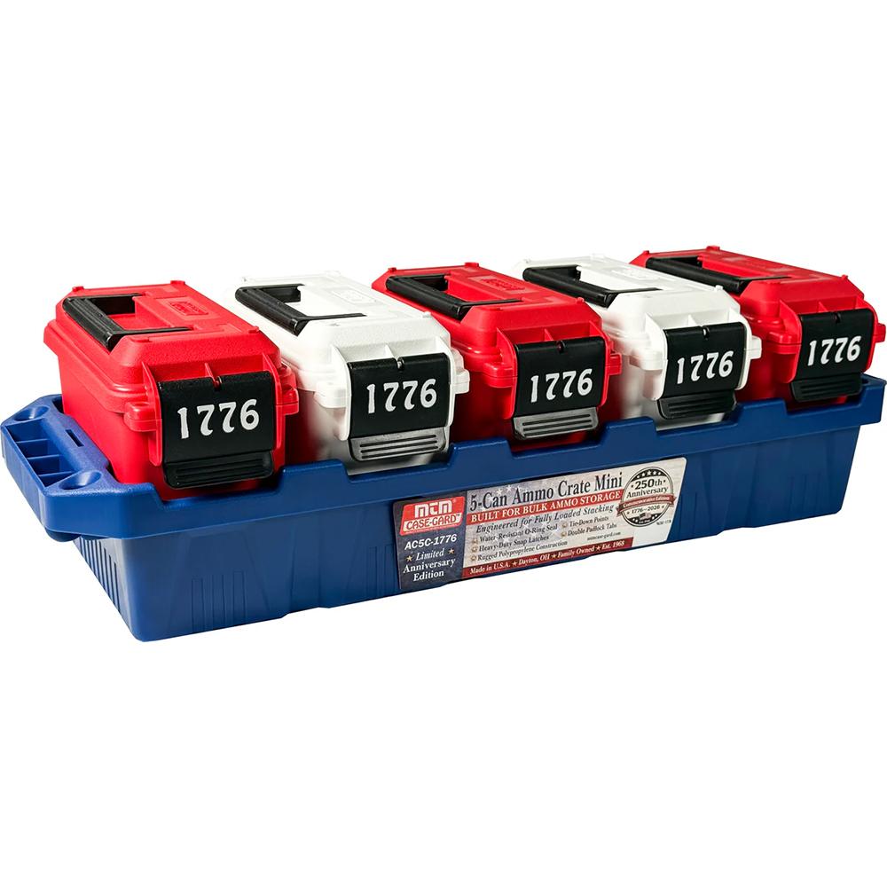 Mtm Molded Products Company Mtm Limited Edition 1776 Multi-Can Ammo Crate Minis 9mm Luger/.45 ACP/.223