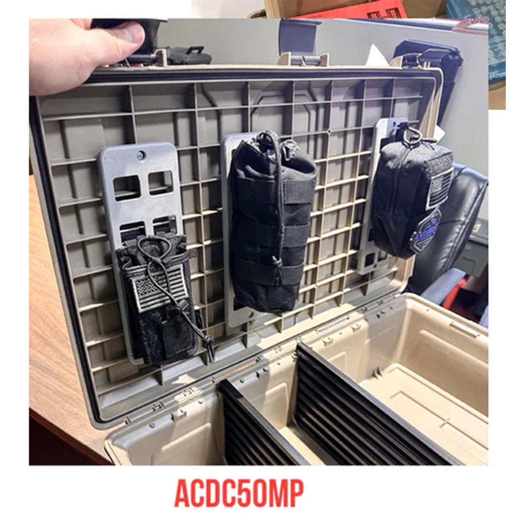 Mtm Molded Products Company Mtm ACDC50 Crate Molle Panel 2 Pack Black